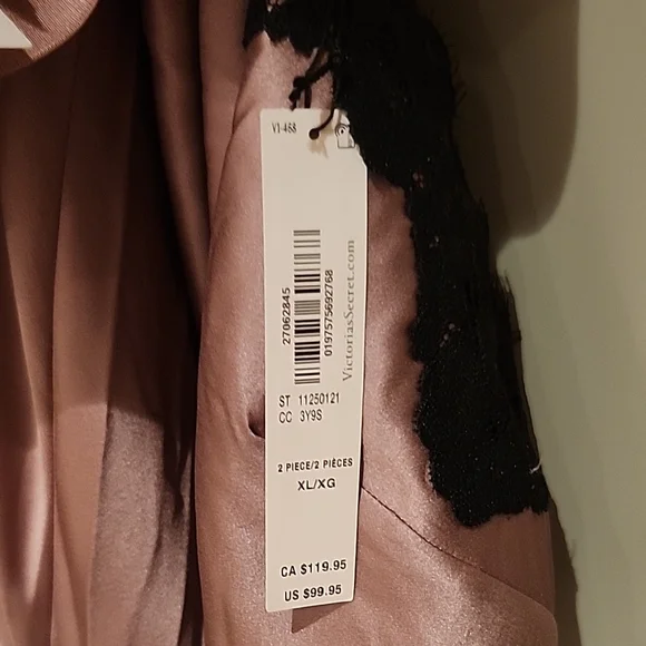 Elegant Mauve Strapless Dress with Black Lace - Picture 5 of 5